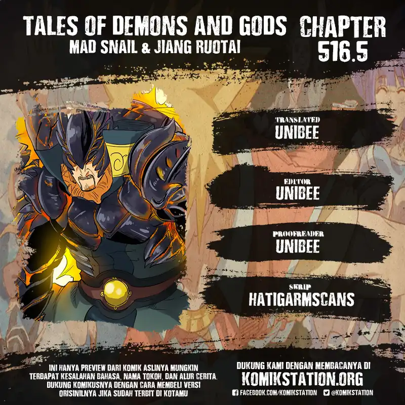 Komik Tales of Demons and Gods Chapter 516.5 gambar 1