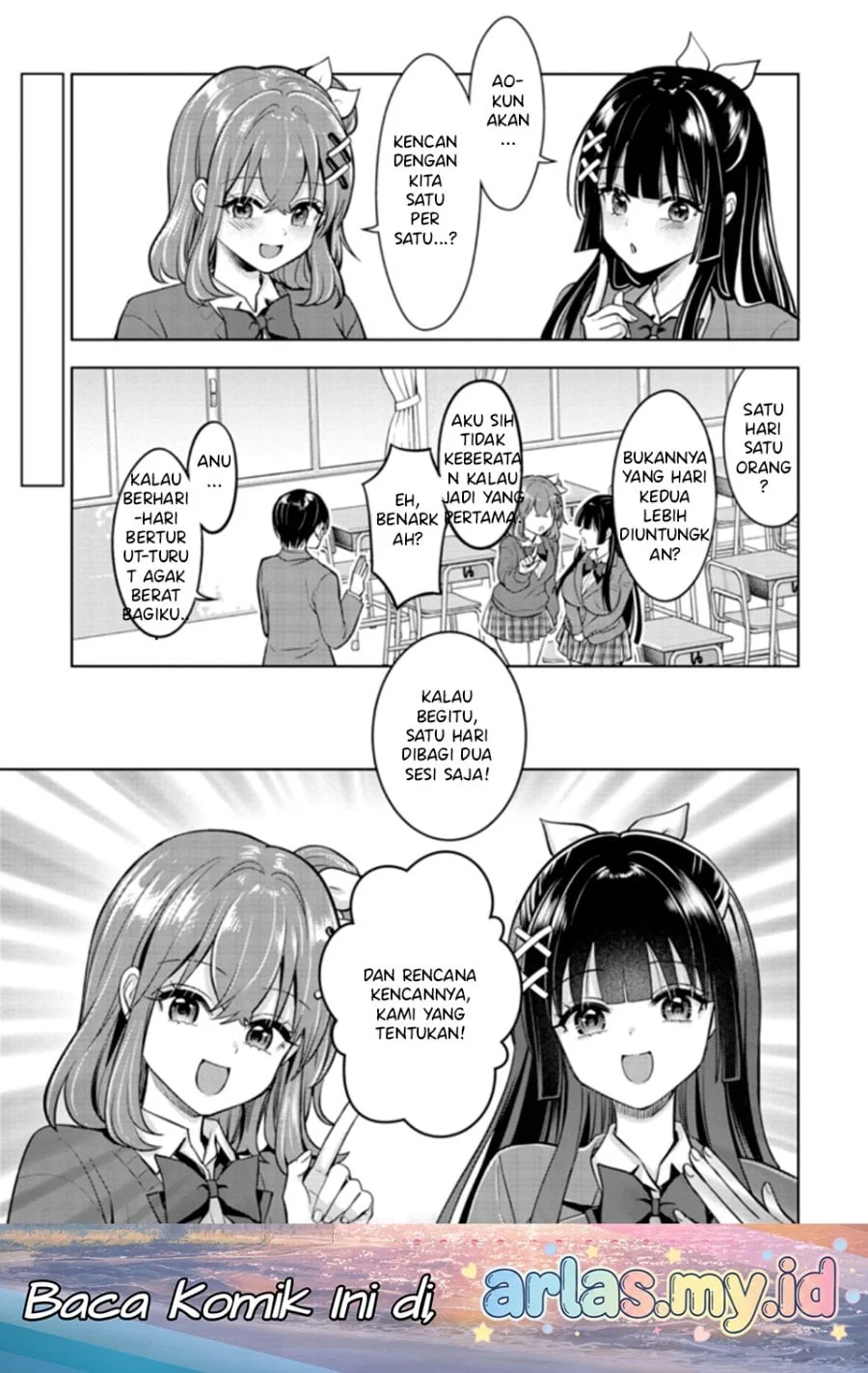 Manga Taoreta Fujin wo Sukutta Gohoubi wa, Musume no Bijin Futago to no Otsukiai Deshita. Chapter 3.1 gambar 2