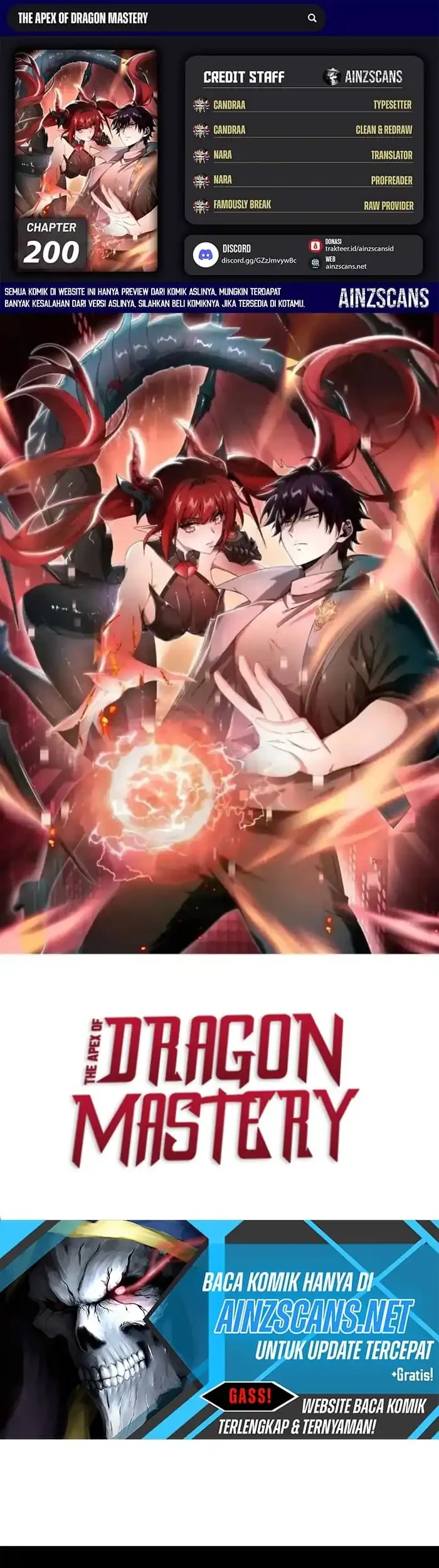 Komik The Apex of Dragon Mastery Chapter 200 gambar 1