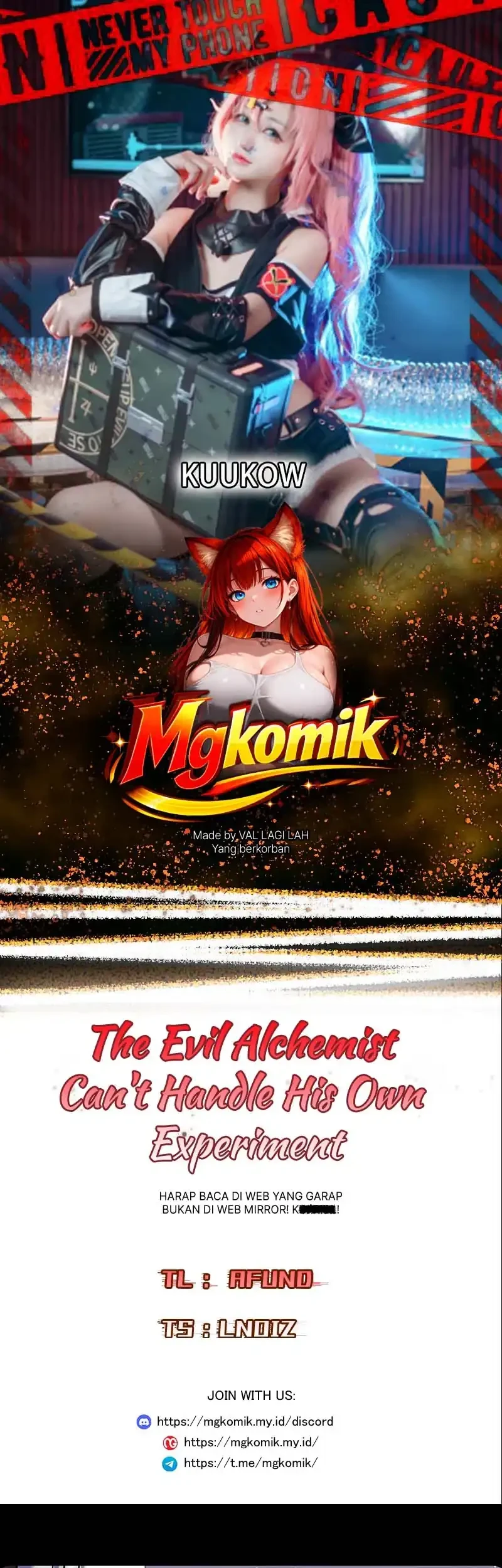 Komik The Evil Alchemist Can’t Handle His Own Experiment Chapter 74 gambar 1