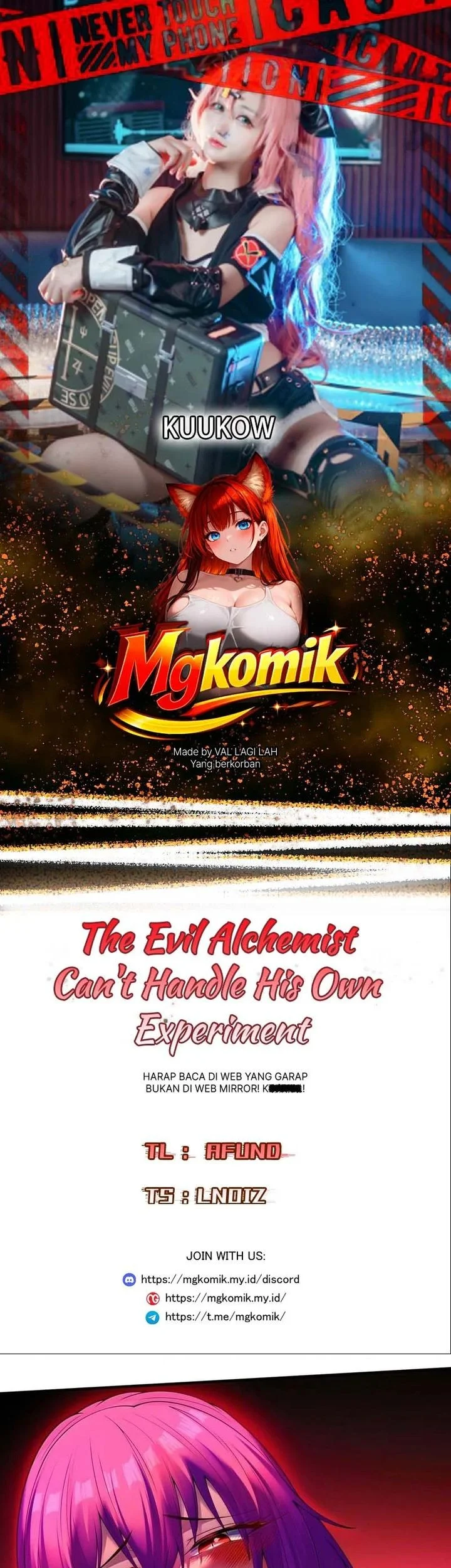 Komik The Evil Alchemist Can’t Handle His Own Experiment Chapter 76 gambar 1