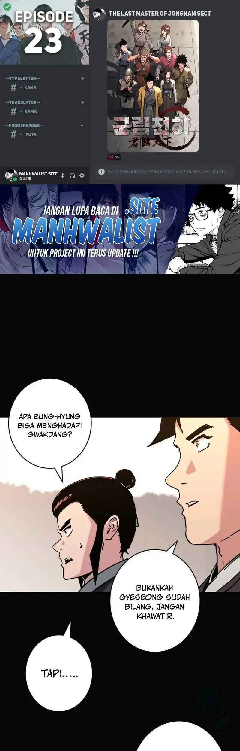 Komik The Last Master of Jongnam Sect Chapter 23 gambar 1
