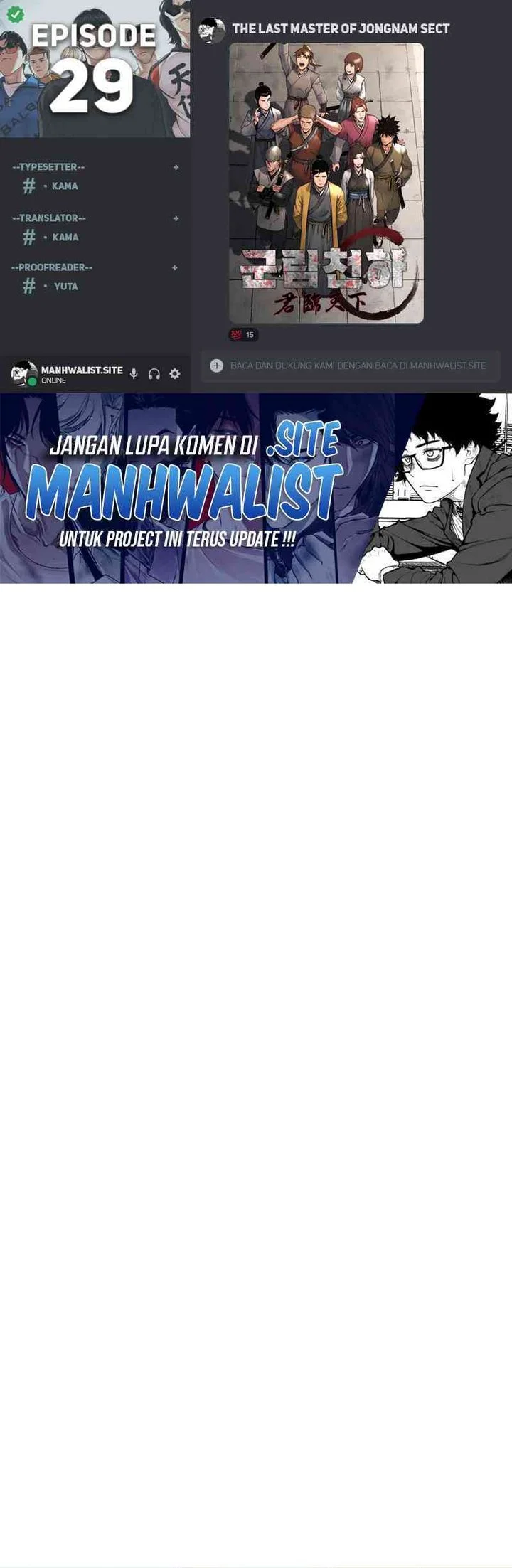 Komik The Last Master of Jongnam Sect Chapter 29 gambar 1