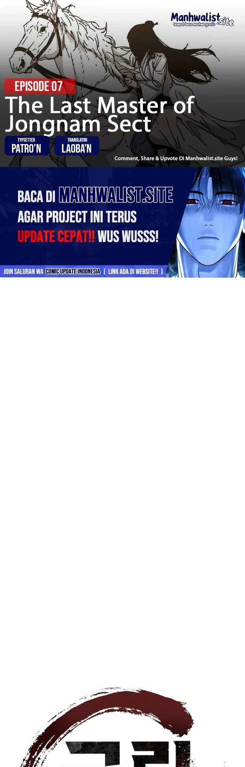 Komik The Last Master of Jongnam Sect Chapter 7 gambar 1