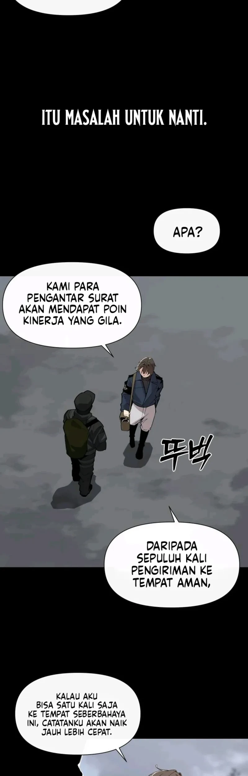 The Postman Walking Through the Apocalypse Chapter 9 Gambar 34