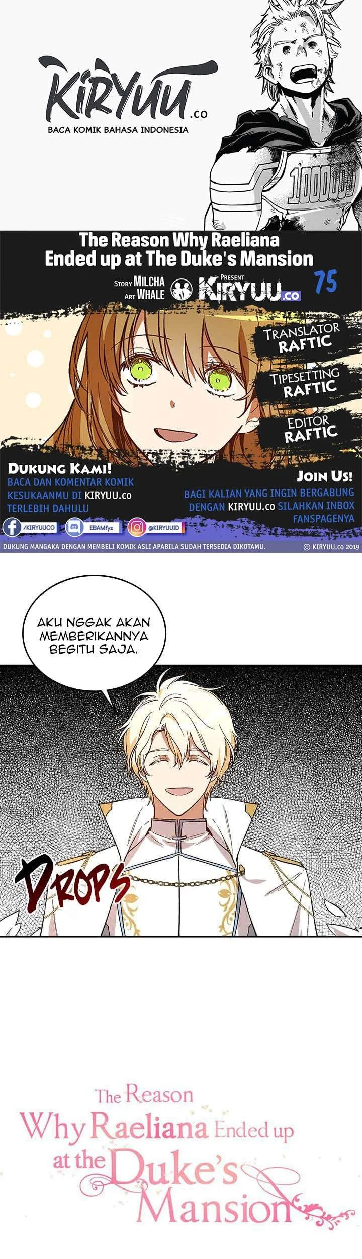 Komik The Reason Why Raeliana Ended up at the Duke’s Mansion Chapter 75 gambar 1