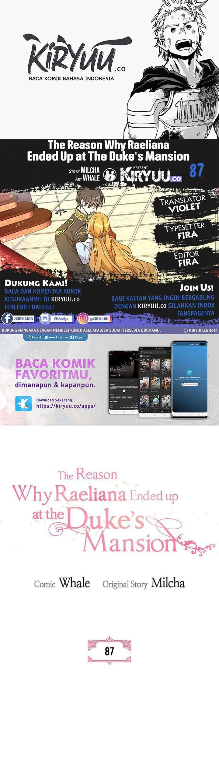 Komik The Reason Why Raeliana Ended up at the Duke’s Mansion Chapter 87 gambar 1