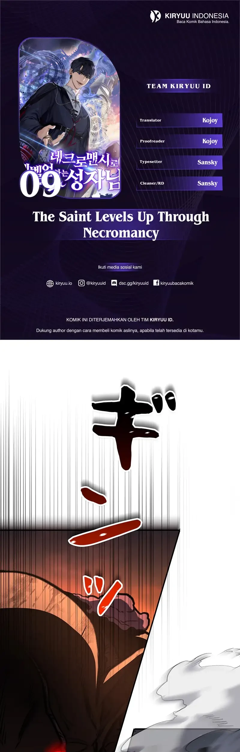 Komik The Saint Levels Up Through Necromancy Chapter 9 gambar 1