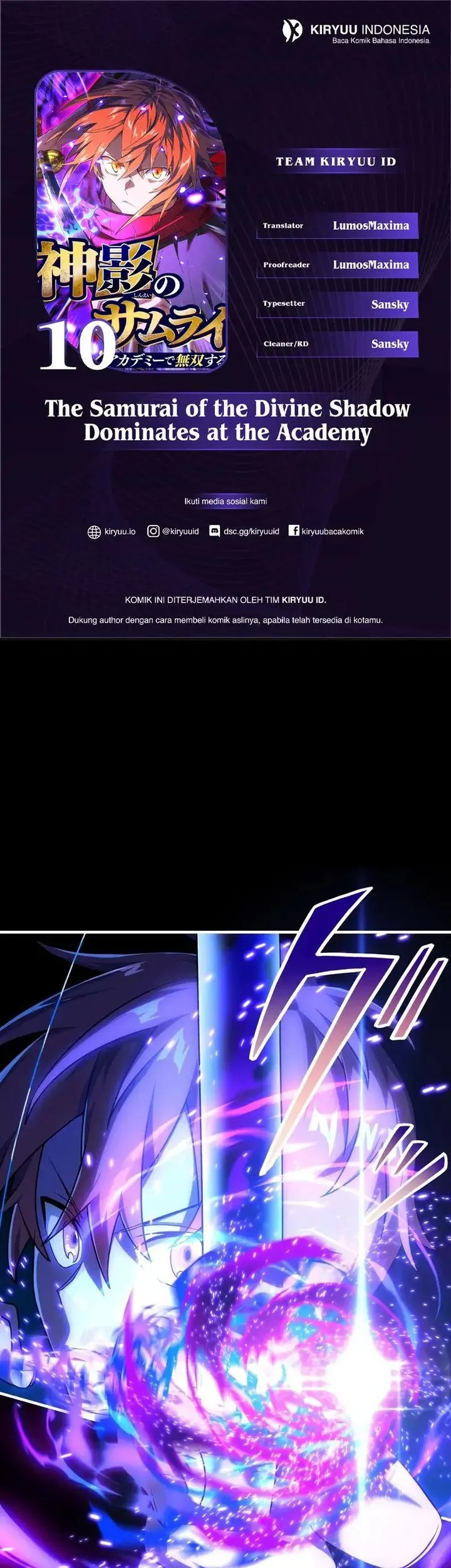 Komik The Samurai of the Divine Shadow Dominates at the Academy Chapter 10 gambar 1