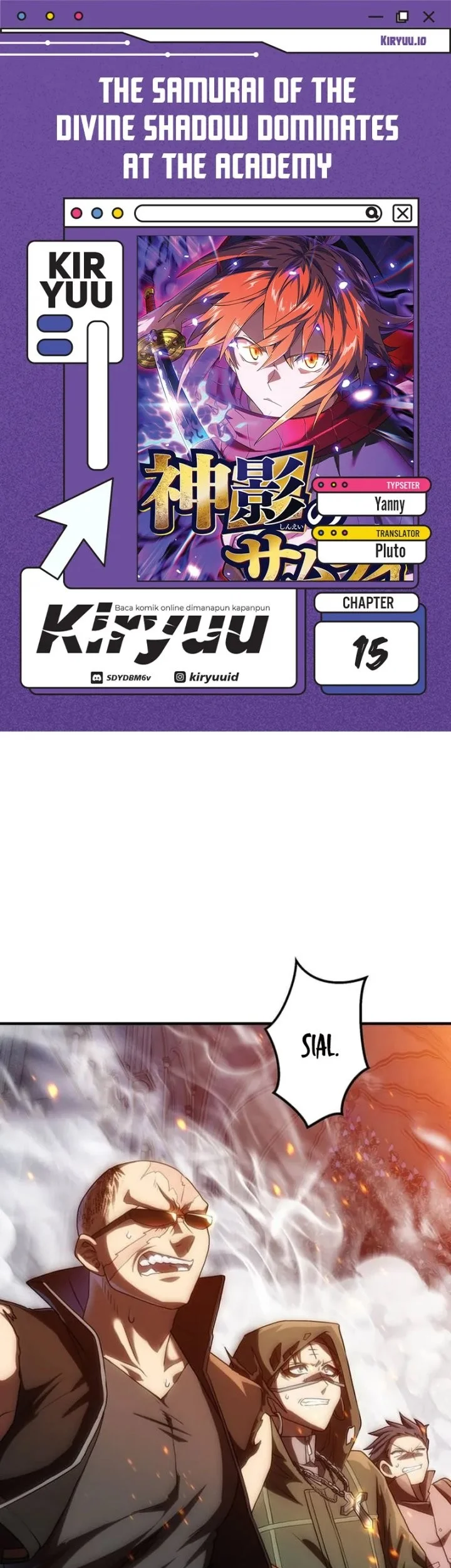 Komik The Samurai of the Divine Shadow Dominates at the Academy Chapter 15 gambar 1