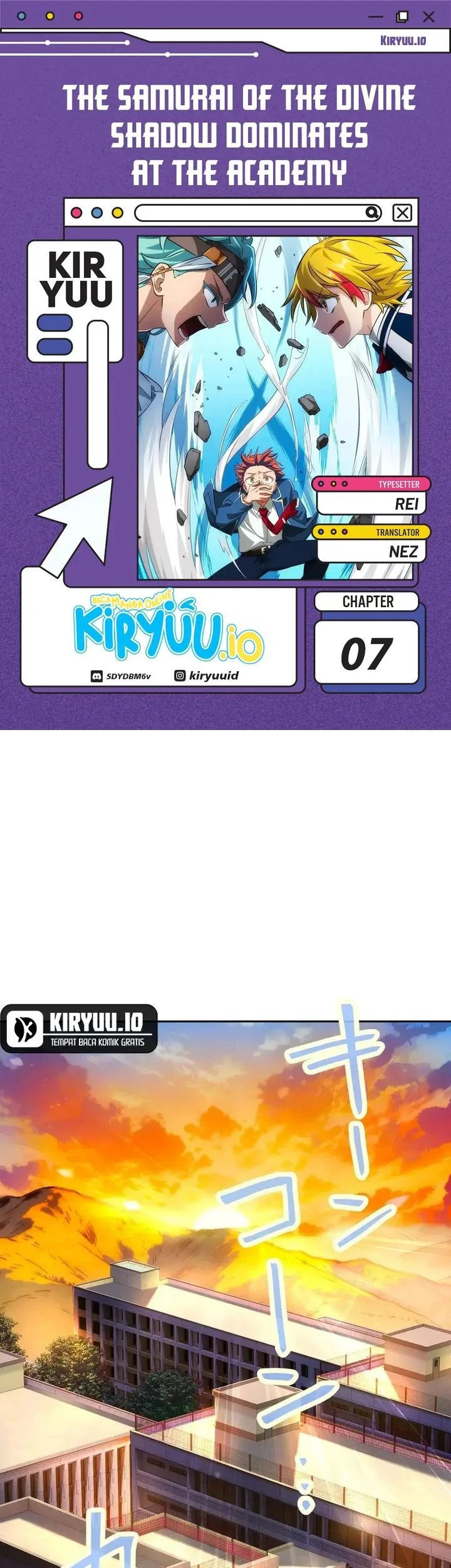 Komik The Samurai of the Divine Shadow Dominates at the Academy Chapter 7 gambar 1