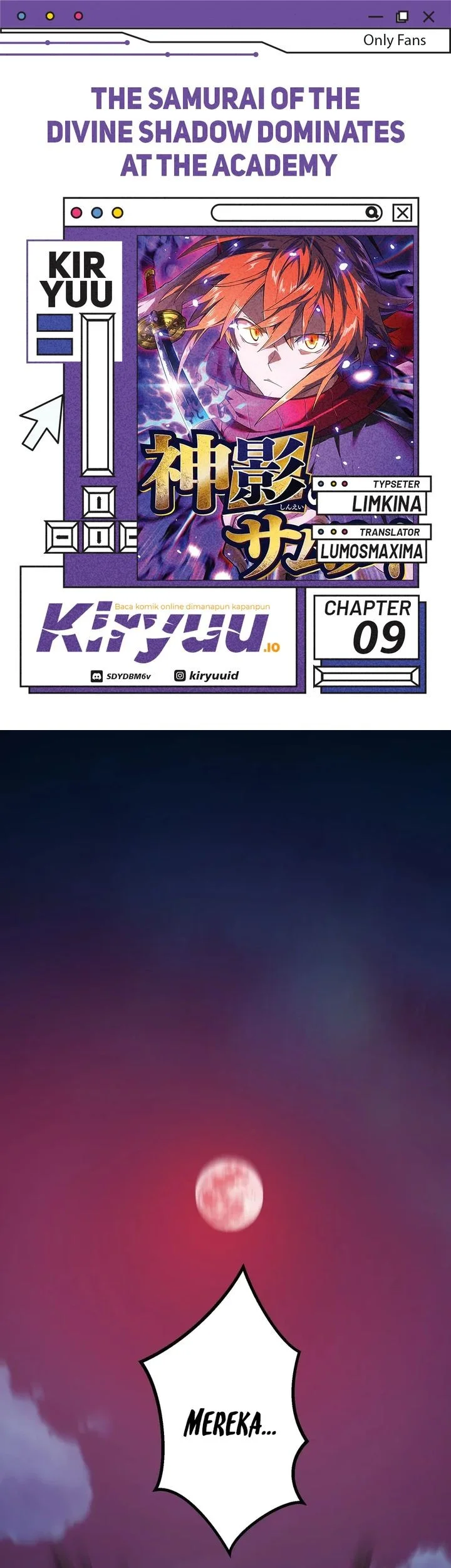 Komik The Samurai of the Divine Shadow Dominates at the Academy Chapter 9 gambar 1