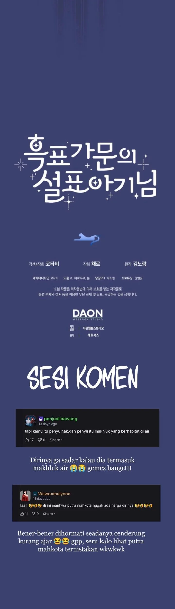 The Snow Leopard Baby of the Black Leopard Family Chapter 61 Gambar 81