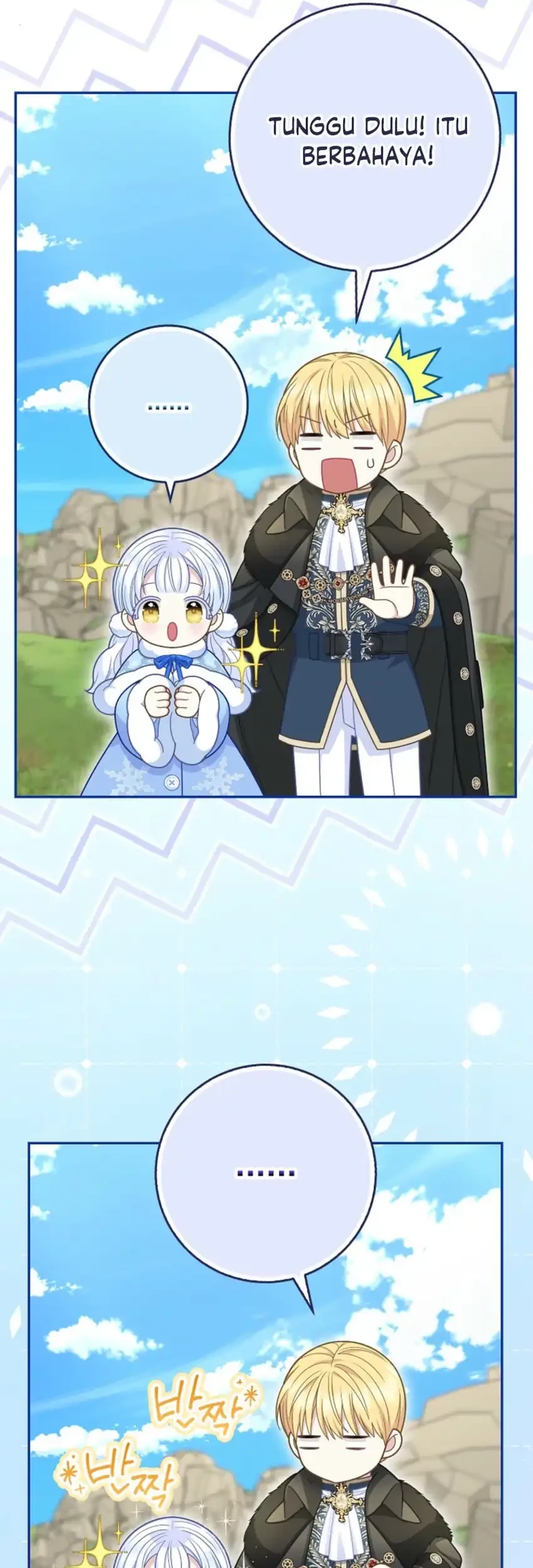 The Snow Leopard Baby of the Black Leopard Family Chapter 62 Gambar 63