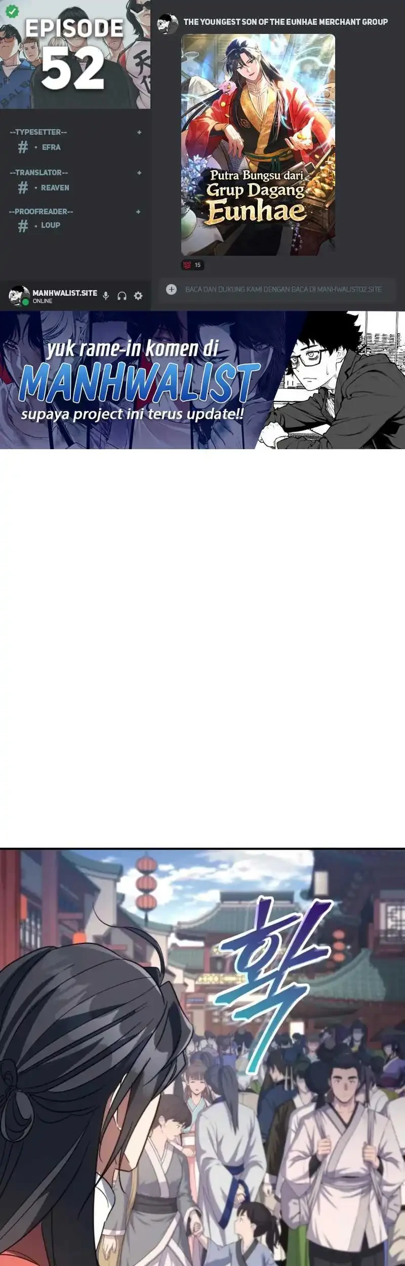 Komik The Youngest Son of the Eunhae Merchant Group Chapter 52 gambar 1