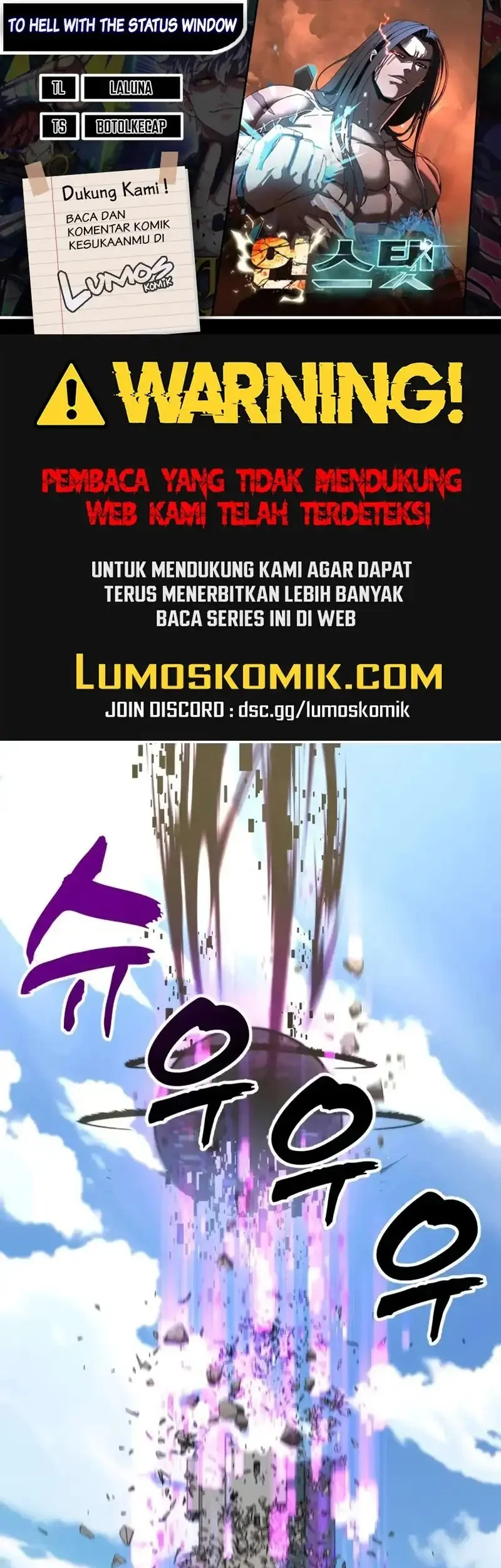 Komik To Hell With the Status Window Chapter 8 gambar 1