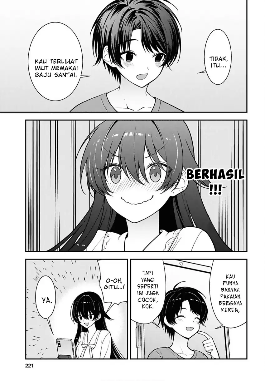 Tonari no Seki no Yankee Shimizu-san ga Kami o Kuroku Sometekita Chapter 17 Gambar 23