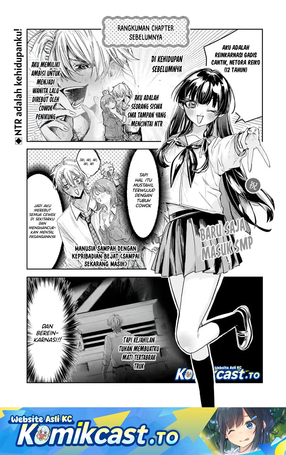 Manga TS Tensei Bishoujo Neatora Reiko wa Netoraretai Chapter 2.1 gambar 2