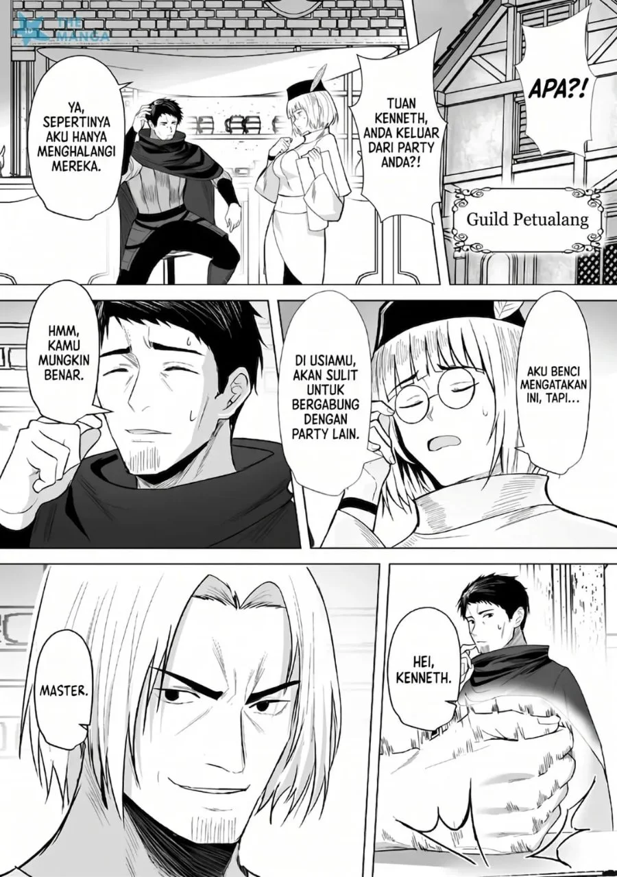 Tsuihousareta Ossan, Himatsubushi ni Kamigami wo Koeru ~Kami no Kago wo Nakama no Shoujotachi ni Yuzutteitara Saikyou Party ga Bakutan Shita Ken~ Chapter 1 Gambar 10