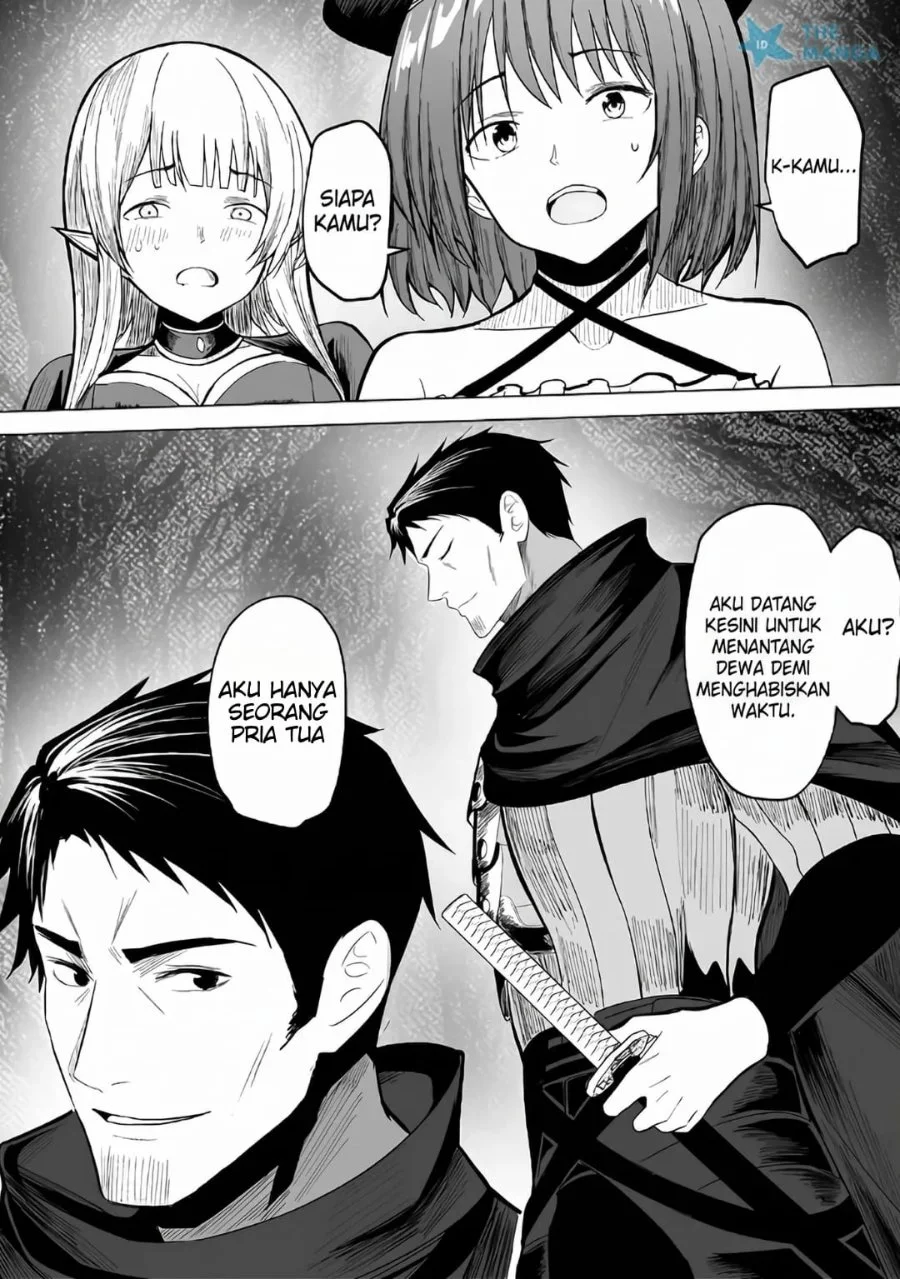 Tsuihousareta Ossan, Himatsubushi ni Kamigami wo Koeru ~Kami no Kago wo Nakama no Shoujotachi ni Yuzutteitara Saikyou Party ga Bakutan Shita Ken~ Chapter 1 Gambar 31