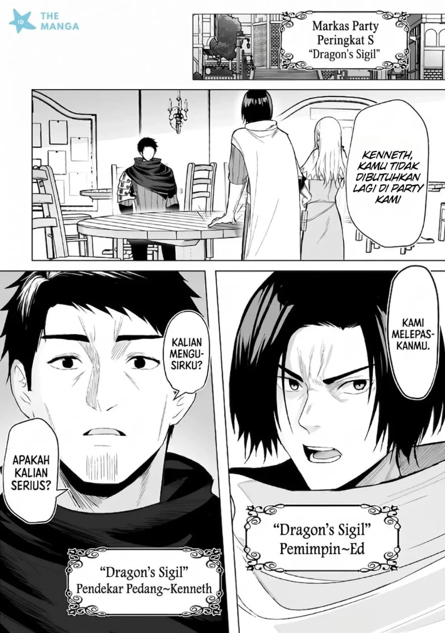 Tsuihousareta Ossan, Himatsubushi ni Kamigami wo Koeru ~Kami no Kago wo Nakama no Shoujotachi ni Yuzutteitara Saikyou Party ga Bakutan Shita Ken~ Chapter 1 Gambar 5