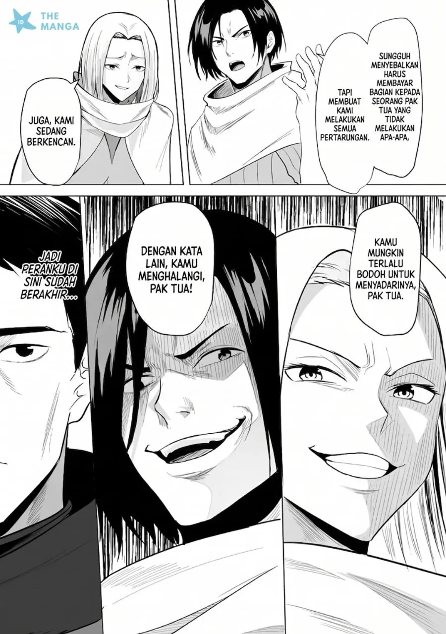 Tsuihousareta Ossan, Himatsubushi ni Kamigami wo Koeru ~Kami no Kago wo Nakama no Shoujotachi ni Yuzutteitara Saikyou Party ga Bakutan Shita Ken~ Chapter 1 Gambar 8