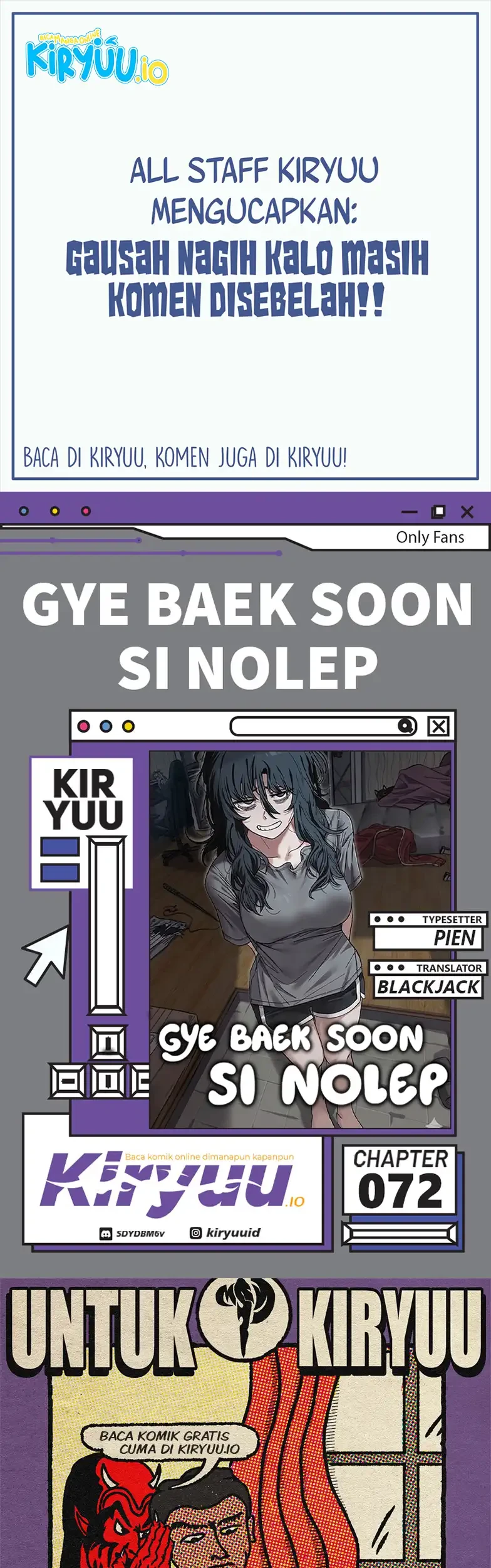 Komik Unemployed Gye Baek Soon Chapter 72 gambar 1