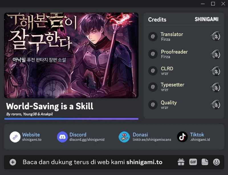 Komik World-Saving Is A Skill Chapter 20 gambar 1