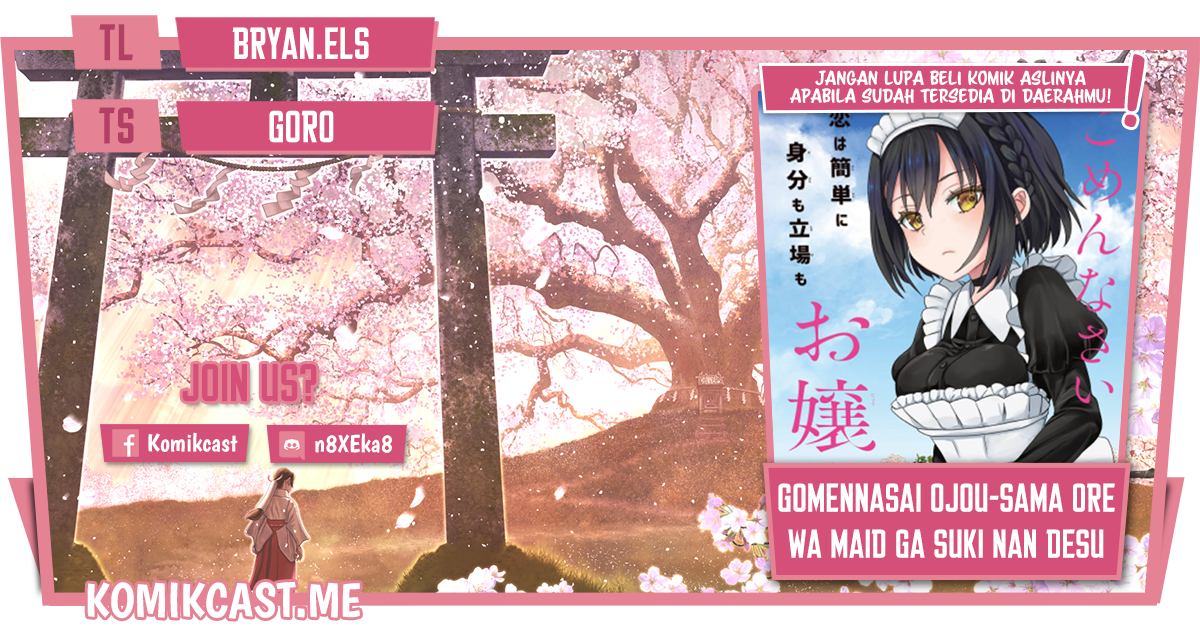 Komik Gomennasai Ojou-sama, Ore wa Maid ga Suki nan desu Chapter 05.1 gambar 1