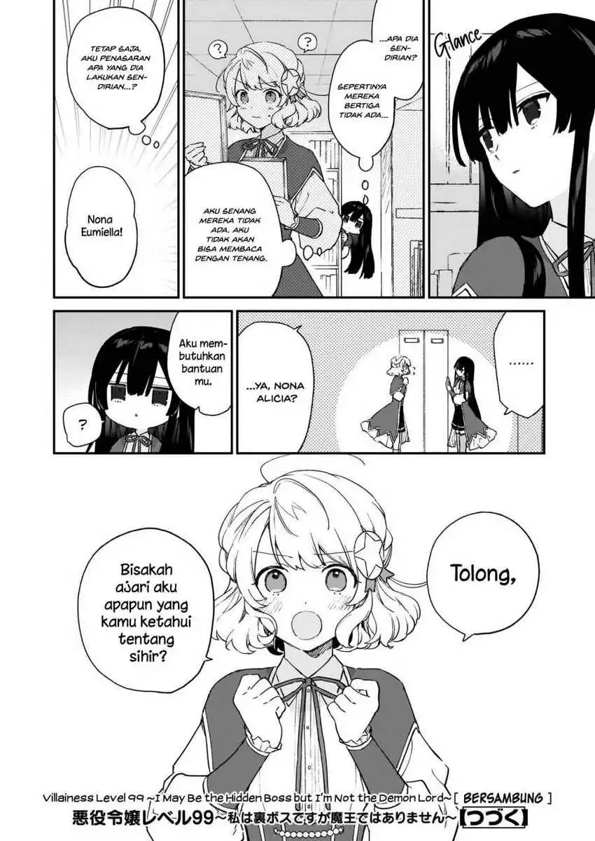 Akuyaku Reijou Level 99: Watashi wa UraBoss desu ga Maou de wa Arimasen Chapter 09.1 Gambar 14