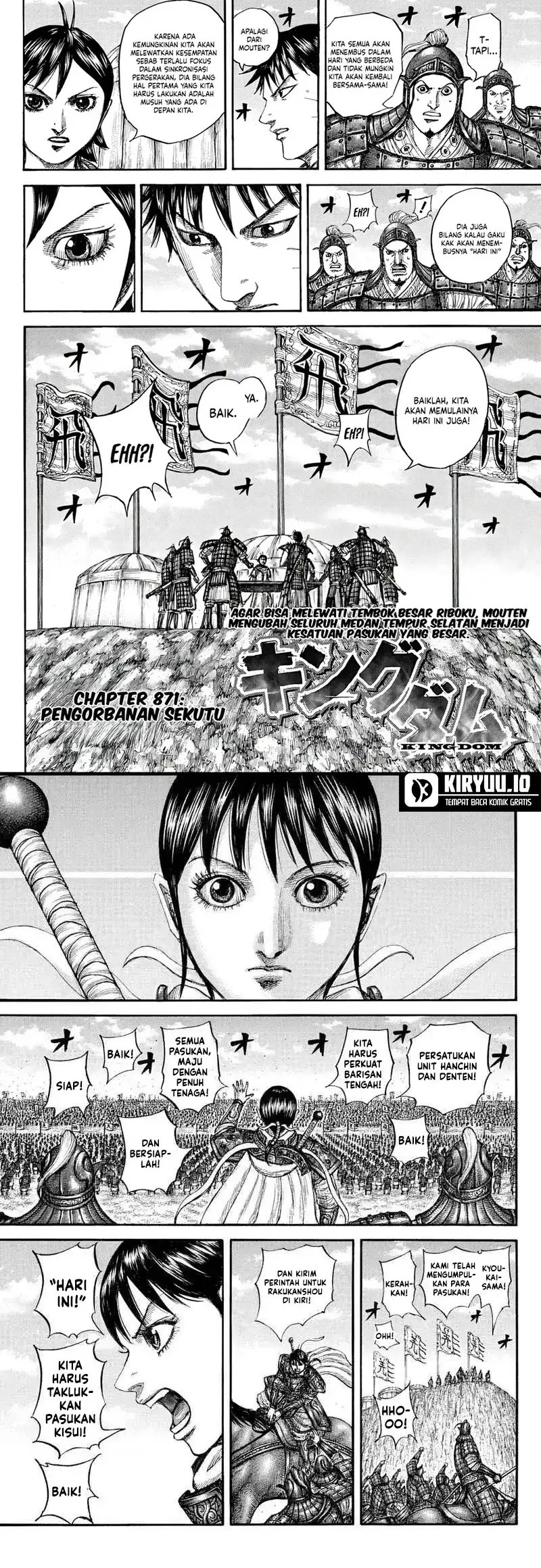 Manga Kingdom Chapter 871 gambar 2
